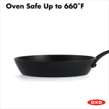 Carbon Steel Obsidian Series 8-Inch Frypan with Silicone Sleeve Z7