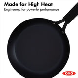 Carbon Steel Obsidian Series 10-Inch Frypan with Silicone Sleeve J8