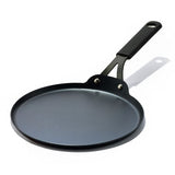 Obsidian Carbon Steel 10-Inch Crêpe Pan with Silicone Sleeve W8