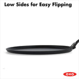 Obsidian Carbon Steel 10-Inch Crêpe Pan with Silicone Sleeve W8