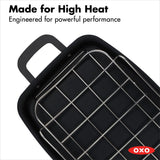 Carbon Steel Obsidian Series Roaster with Rack J5