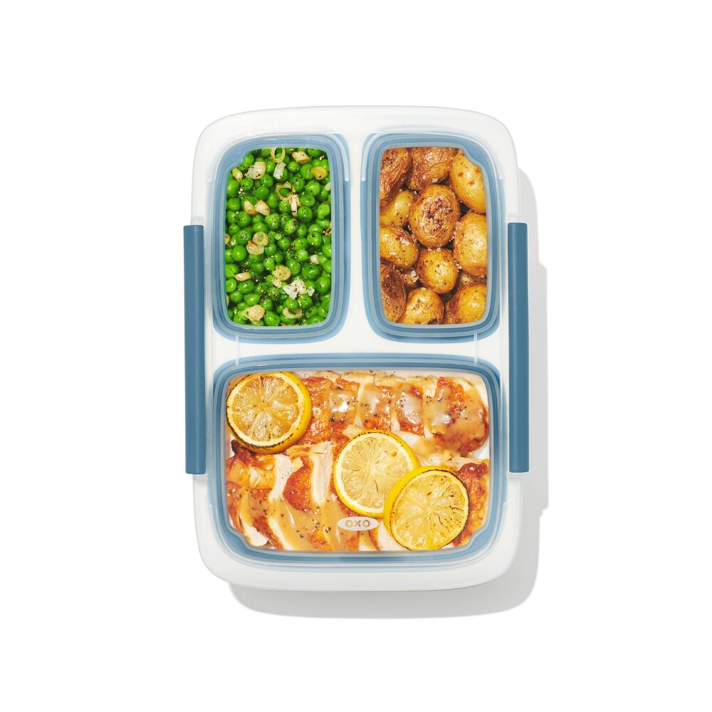 Prep & Go 4.1-Cup Divided Container - Ocean Blue E9