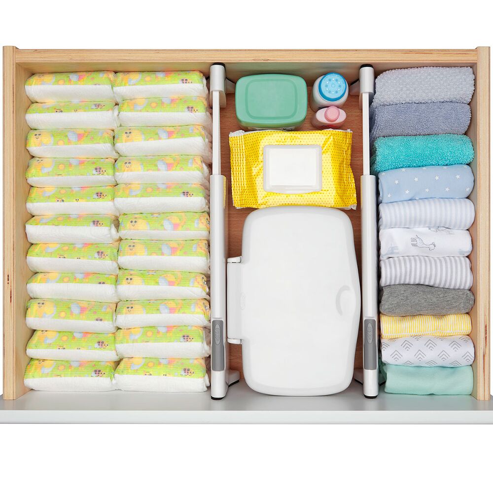 OXO TOT Expandable Dresser Drawer Divider - 4 Pack T1