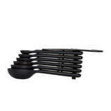 7 Piece Plastic Measuring Spoons - Black F6