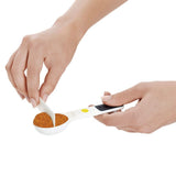 7 Piece Plastic Measuring Spoons - White T5