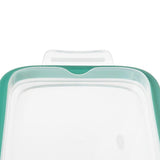 Smart Seal 8 Cup Glass Rectangle Container - Teal Z1