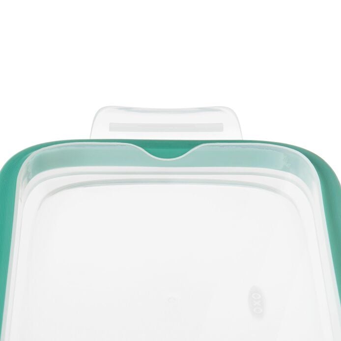 Smart Seal 8 Cup Glass Rectangle Container - Teal Z1