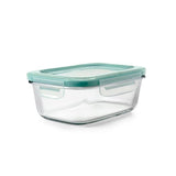 Smart Seal 3.5 Cup Glass Rectangle Container - Teal A7