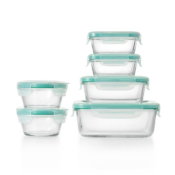 OXO Good Grips 12 Piece Smart Seal Glass Container Set K0