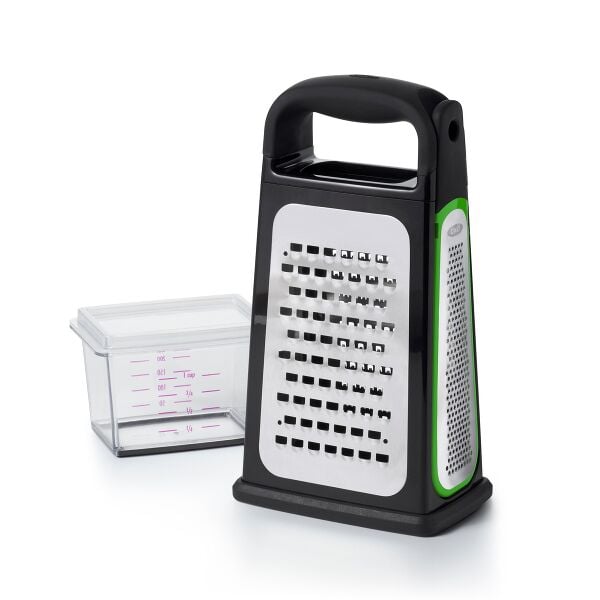 Etched Box Grater With Removable Zester J2