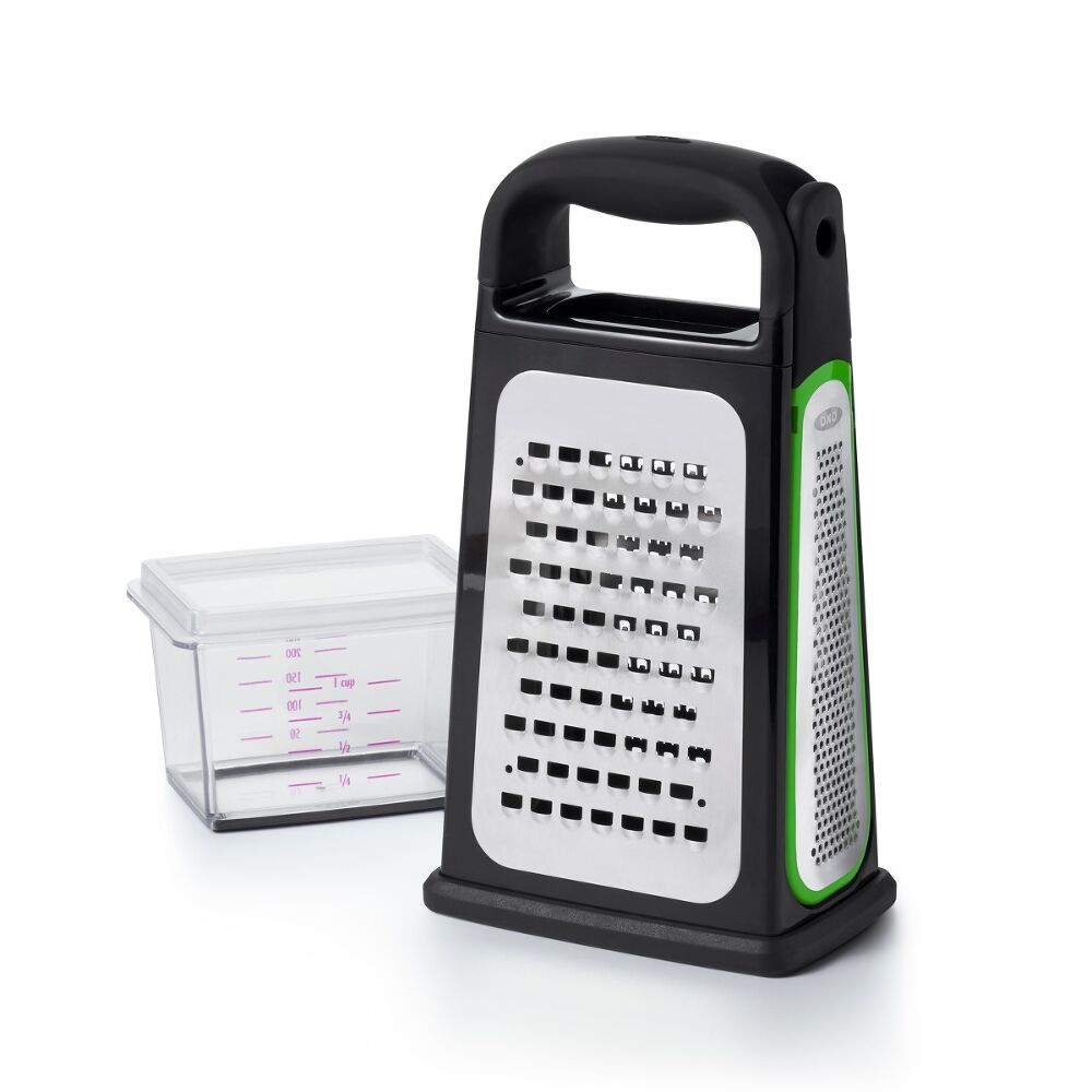 Etched Box Grater With Removable Zester J2