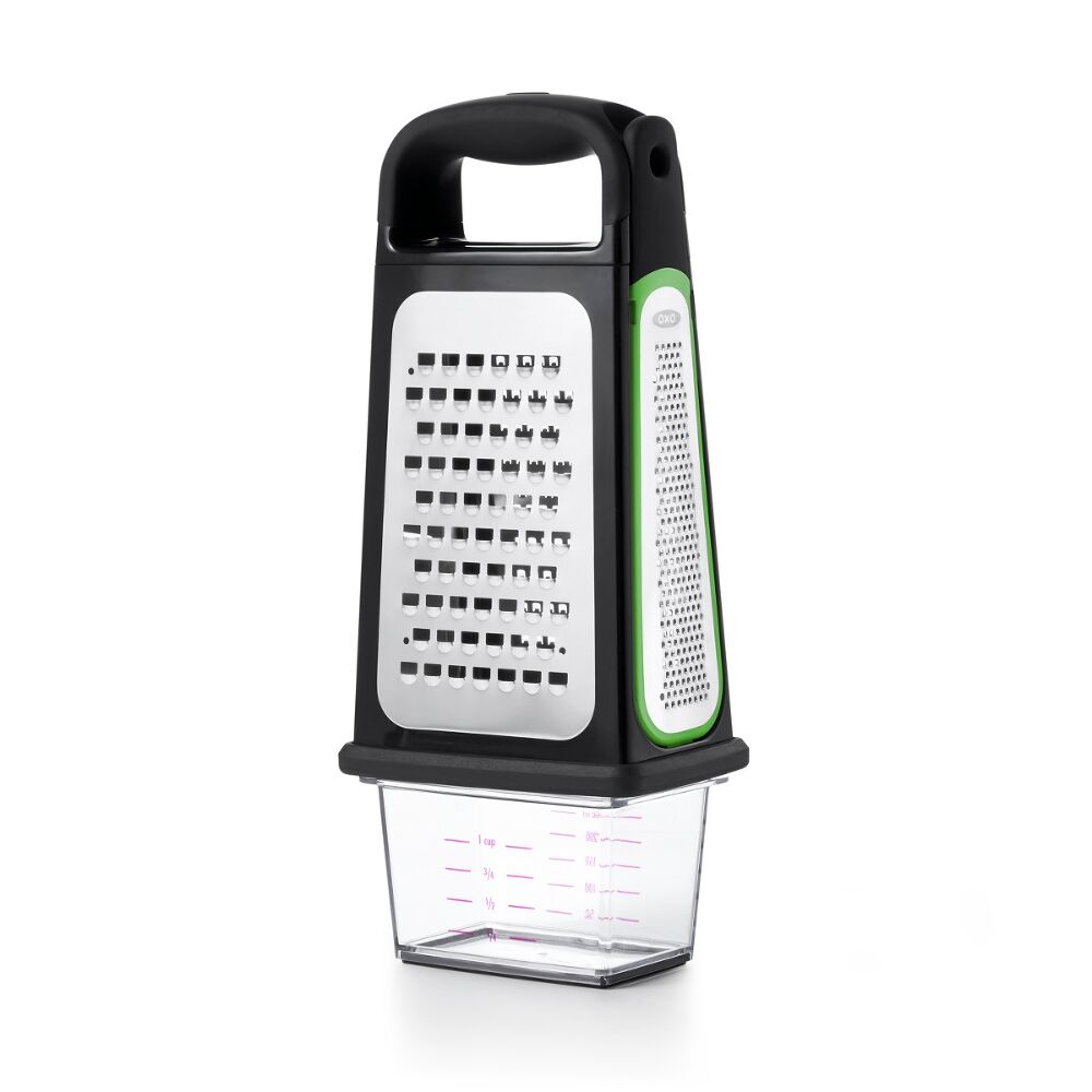 Etched Box Grater With Removable Zester J2