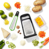 Etched Box Grater With Removable Zester J2