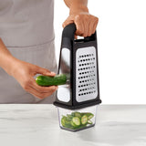 Etched Box Grater With Removable Zester J2