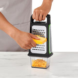 Etched Box Grater With Removable Zester J2