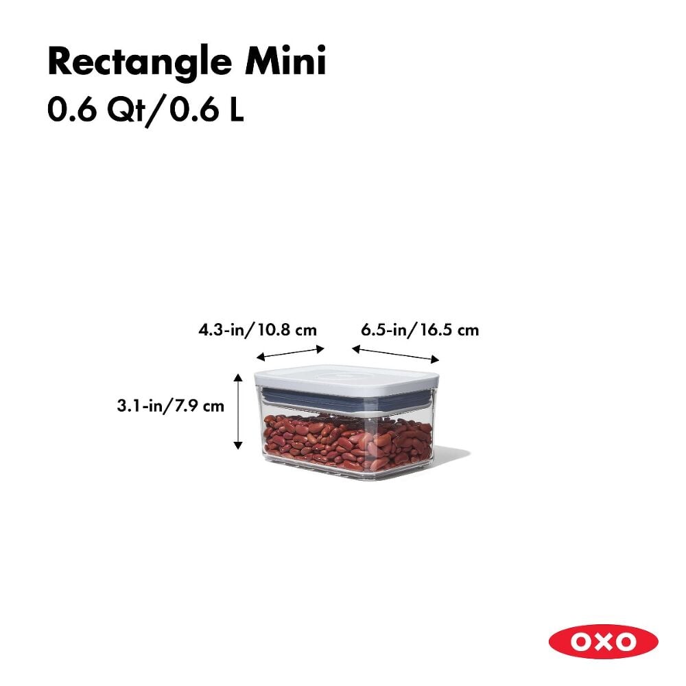 POP Container - Rectangle Mini (0.6 Qt.) F8