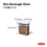 POP Container - Slim Rectangle Short (1.2 Qt.) B7