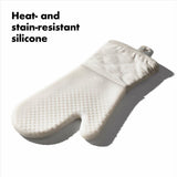Silicone Oven Mitt - Oat B1