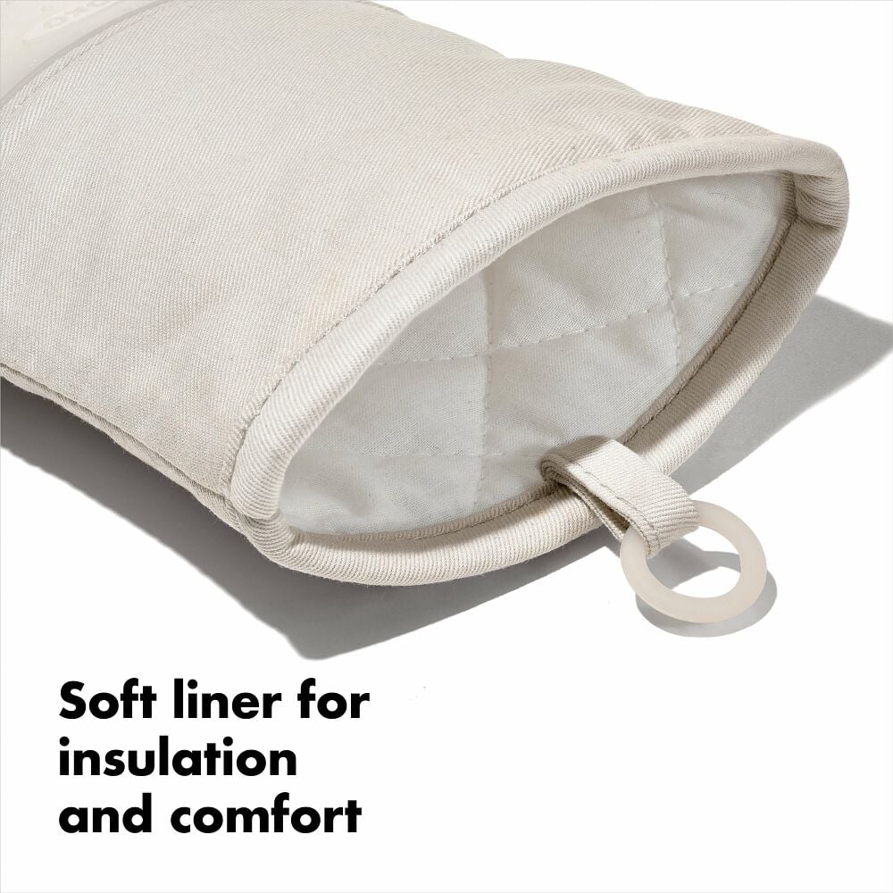 Silicone Oven Mitt - Oat B1