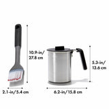 Grilling Basting Pot and Brush Set I1