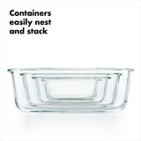 16 Piece Glass Smart Seal Everyday Container Set Y1