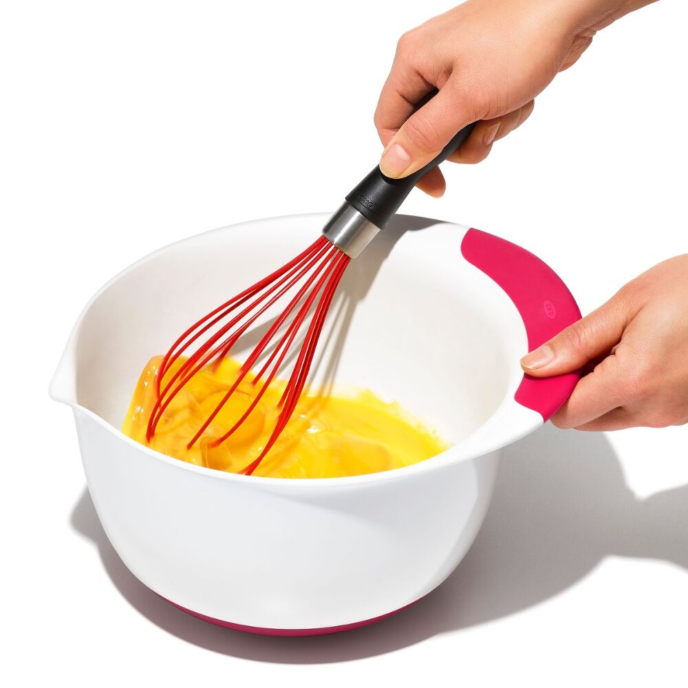 3 Piece Mixing Bowl Set New Colored Handles Y7