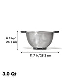 Stainless Steel 3 qt./ 2.8L Colander A2