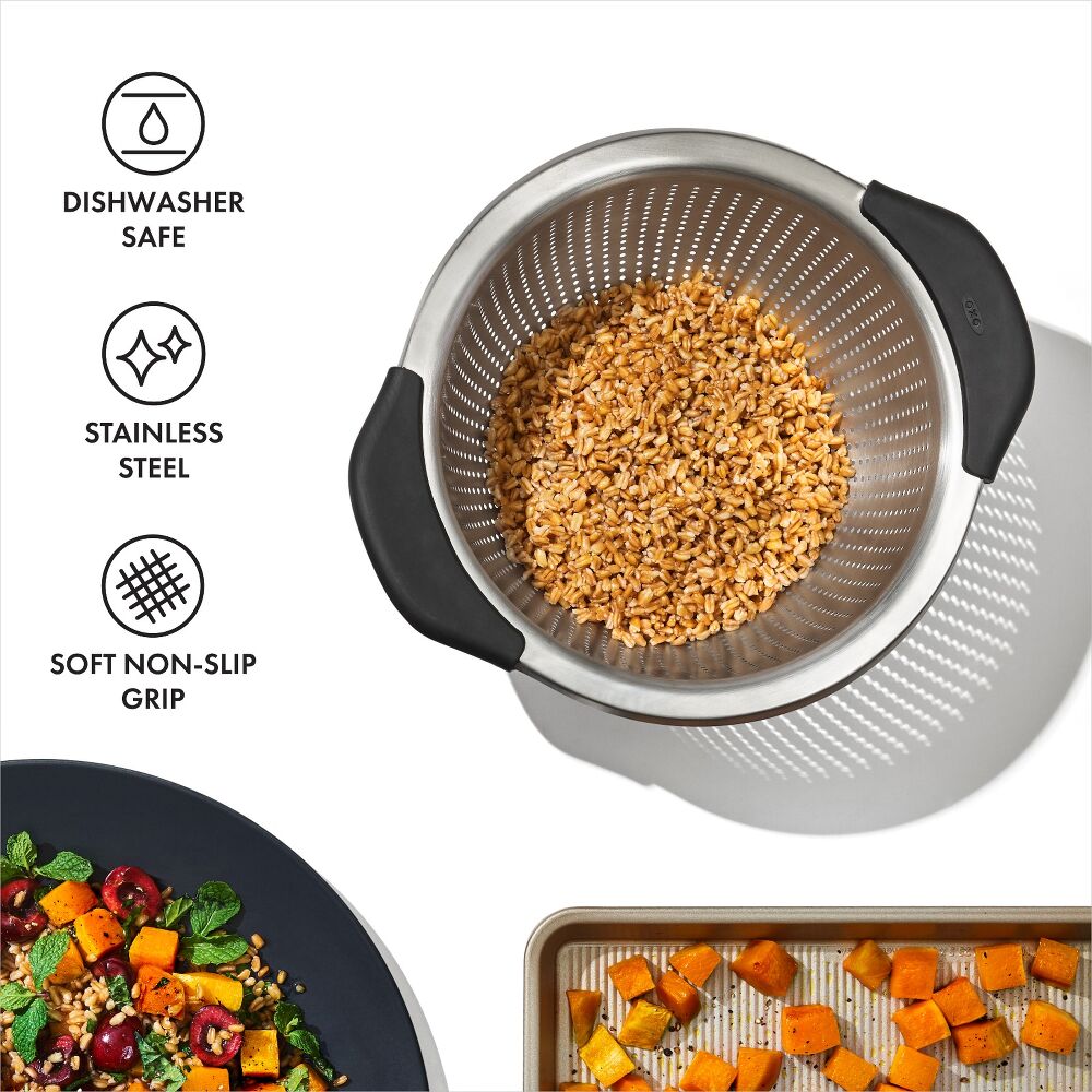 Stainless Steel 3 qt./ 2.8L Colander A2