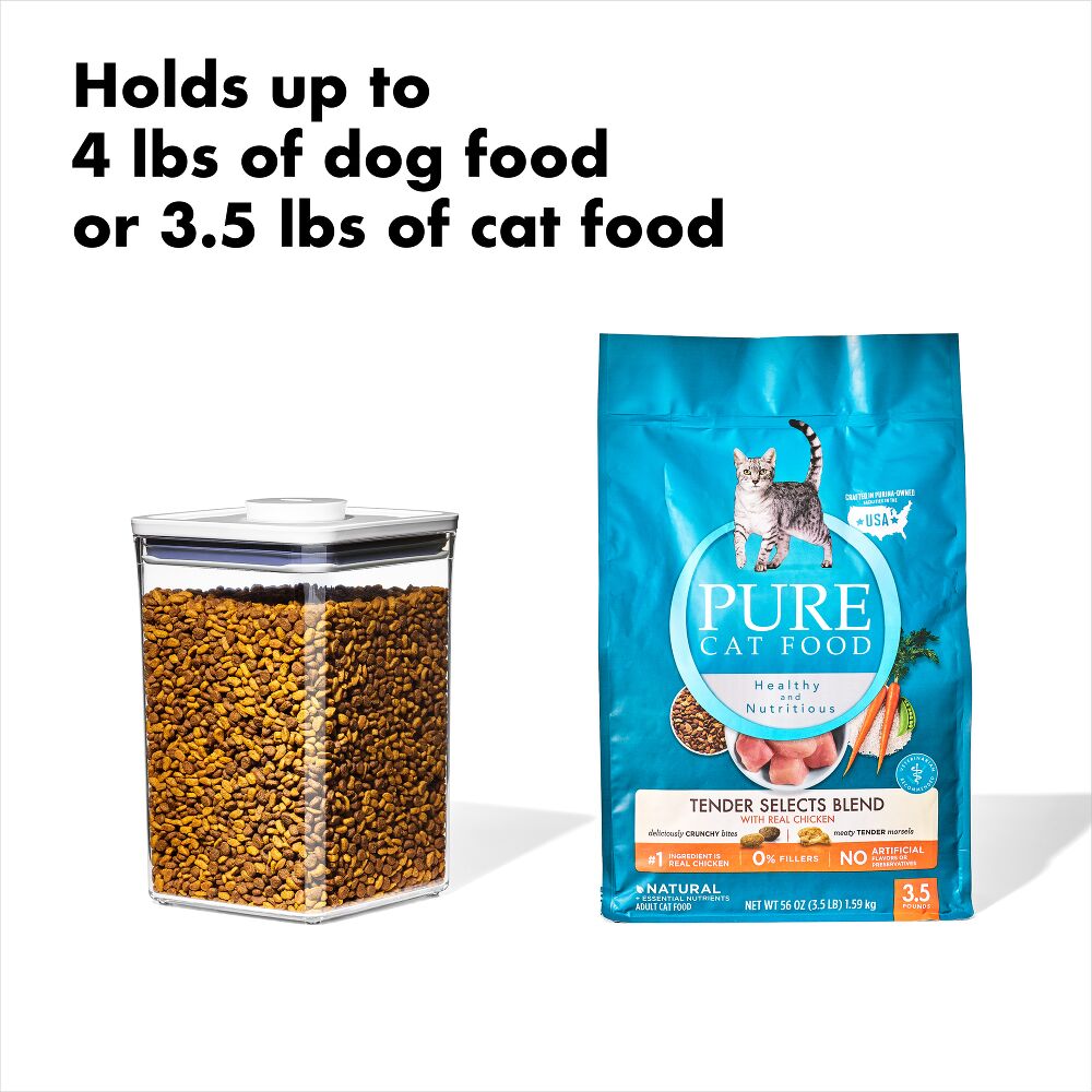OXO Good Grips Pet POP Container – 4.4 Qt/4.2 L with Scoop U7