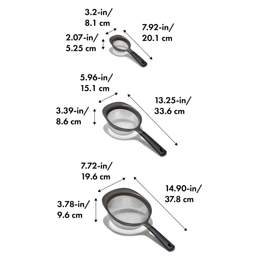OXO Good Grips 3 Piece Strainer Set A9