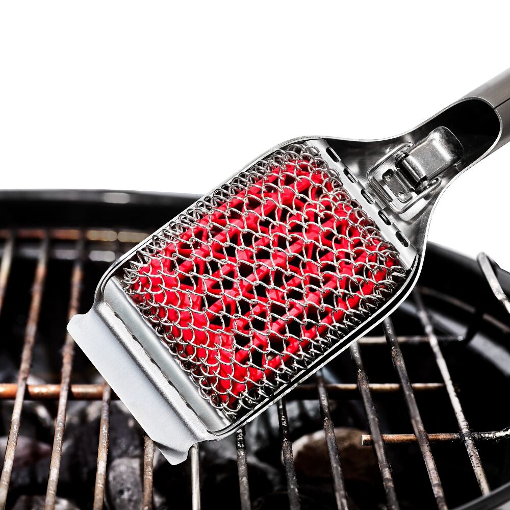 Coiled Grill Brush With Replaceable Head G9