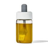 Glass Oil Bottle and Silicone Brush Set M9