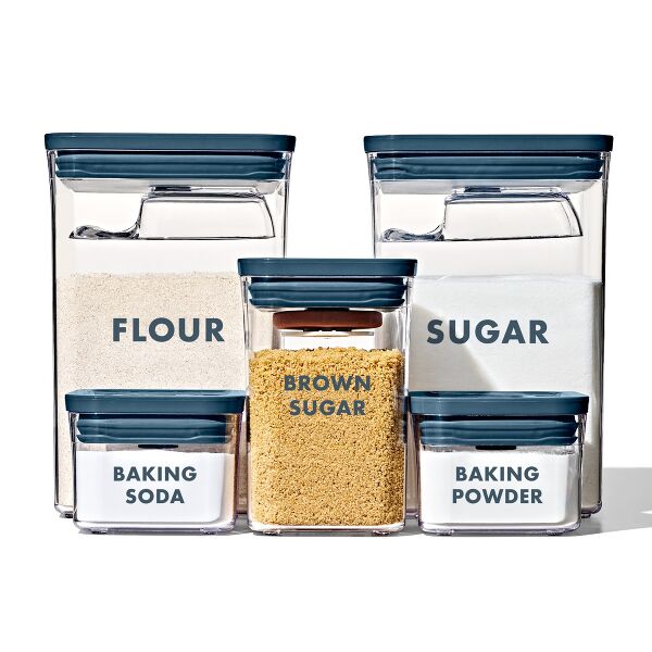 8-Piece Prelabeled Baking POP Container Set A1