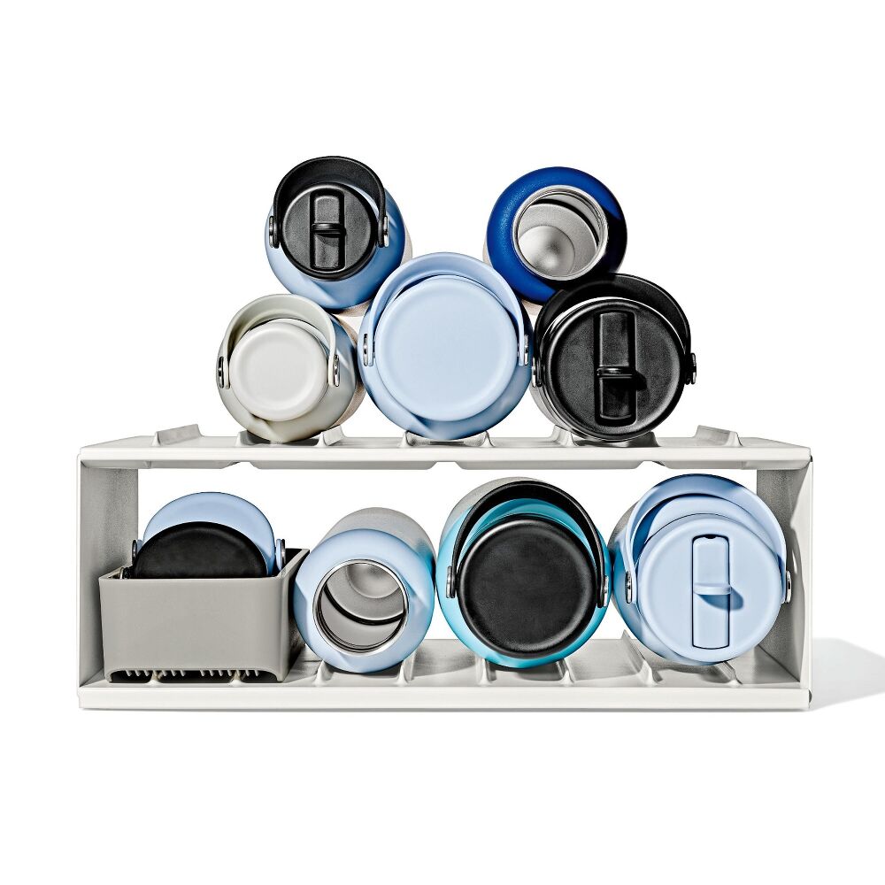 Water Bottle Organizer with Accessory Bin Z2