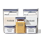 8-Piece Prelabeled Baking POP Container Set A1