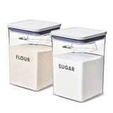 8-Piece Prelabeled Baking POP Container Set A1