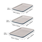 Non-Stick Pro Ceramic Coated Metal Bakeware 3 Pc Set S7