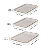 Non-Stick Pro Ceramic Coated Metal Bakeware 3 Pc Set S7