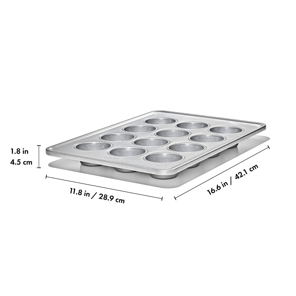 Nonstick Pro Clear Coated 12 Cup Muffin Pan K5