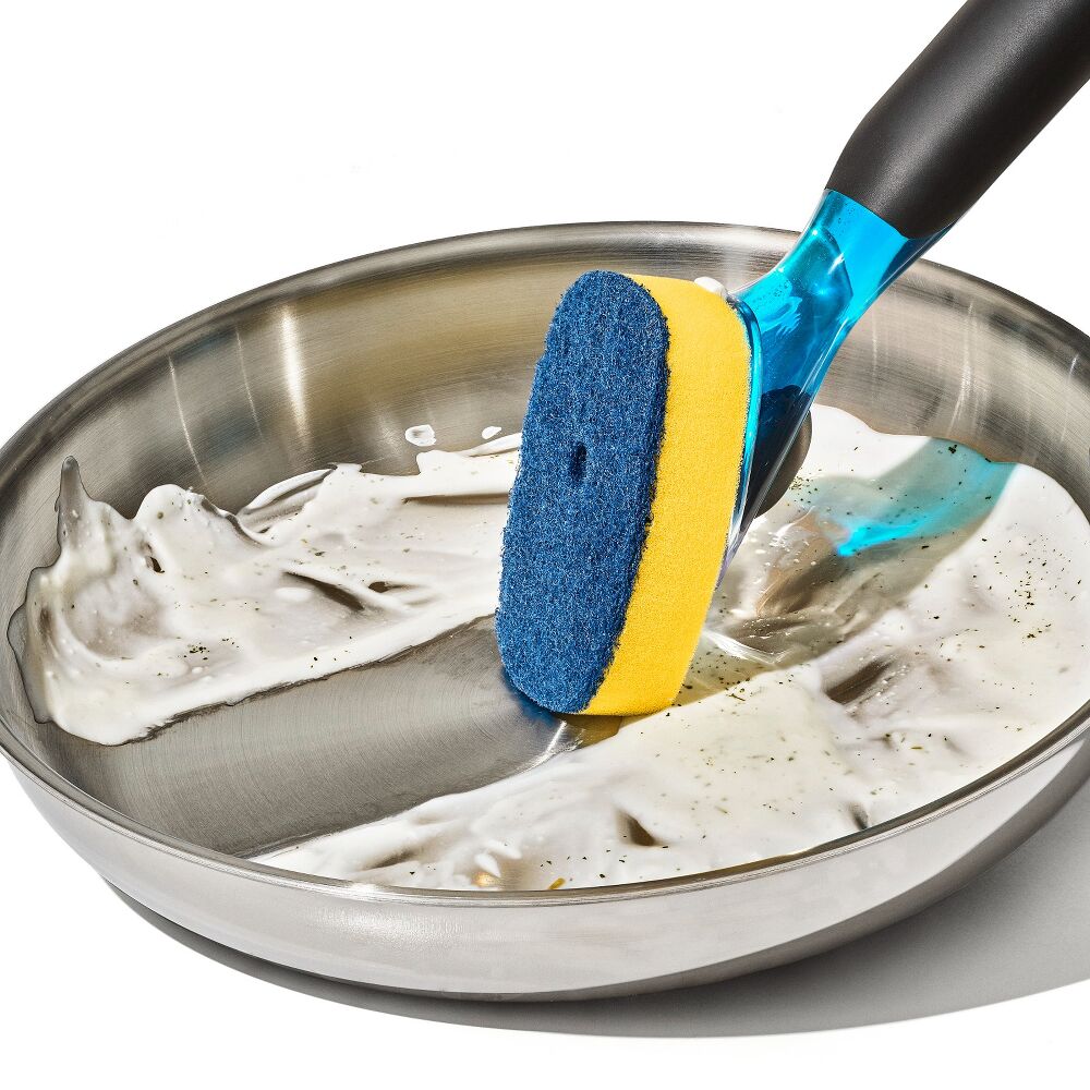 Soap Dispensing Dish Scrub K7