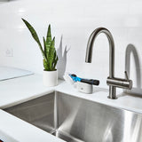 Soap Dispensing Dish Brush Storage Set Y0