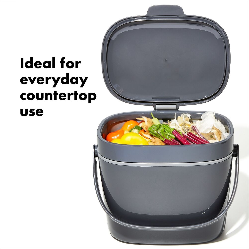 Easy-Clean Compost Bin - 1.75 Gal X4