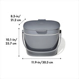 Easy-Clean Compost Bin - 1.75 Gal X4