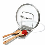Stainless Steel Spoon Rest with Lid Holder O4