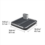 OXO Good Grips Aluminum Fold Flat Dish Rack W2