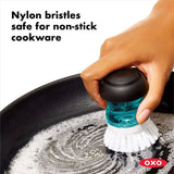 Soap Dispensing Palm Brush D4