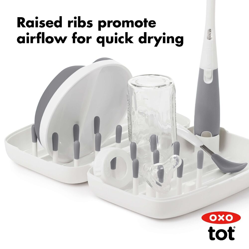 On-the-Go Drying Rack with Bottle Brush F4
