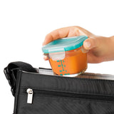 Baby Blocks Glass Food Storage Containers 4 Oz - Tot Teal S2