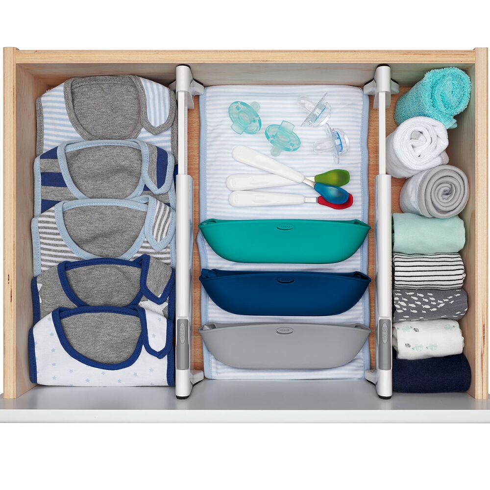 OXO TOT Expandable Dresser Drawer Divider - 4 Pack T1