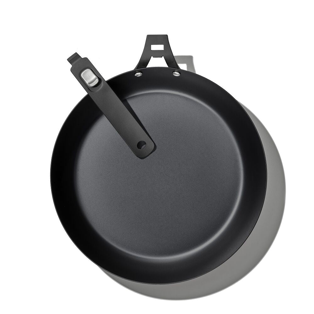 Outdoor 12-inch Carbon Steel Pan with Removable Handle P1